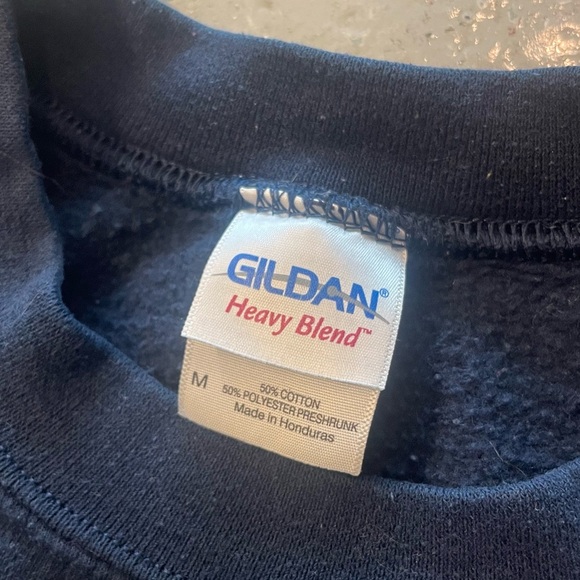 Gildan Navy Blue Alaska Crewneck Sweater - Picture 5 of 5